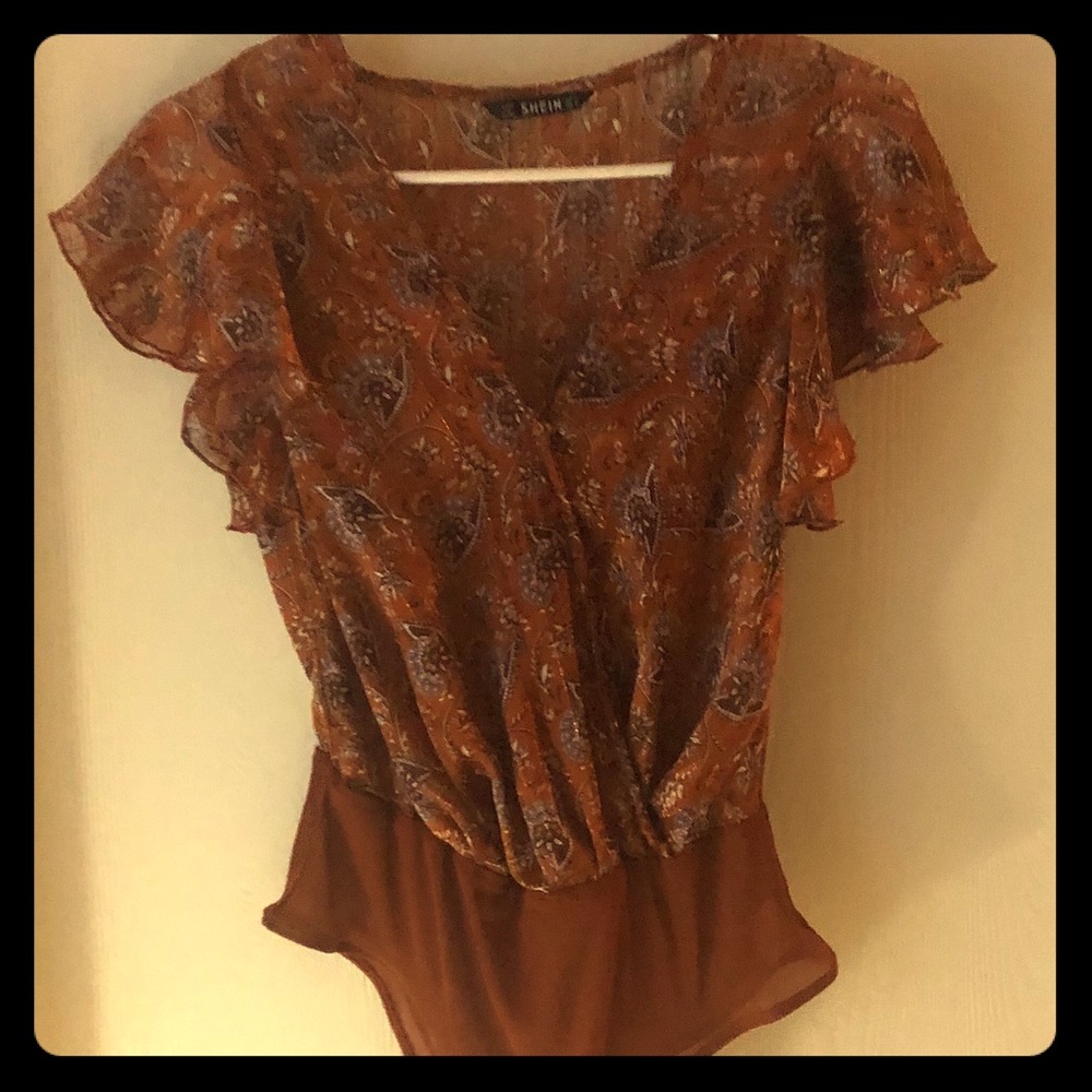 SHEIN floral body suit